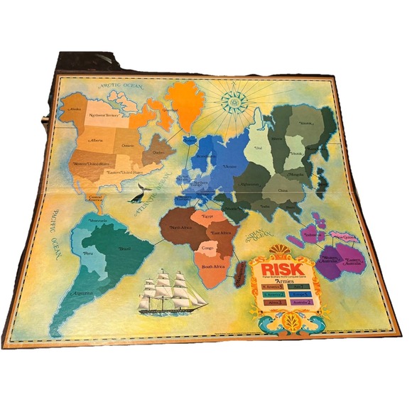 1975 Risk Board Game Parker Brothers - Complete - Picture 6 of 7